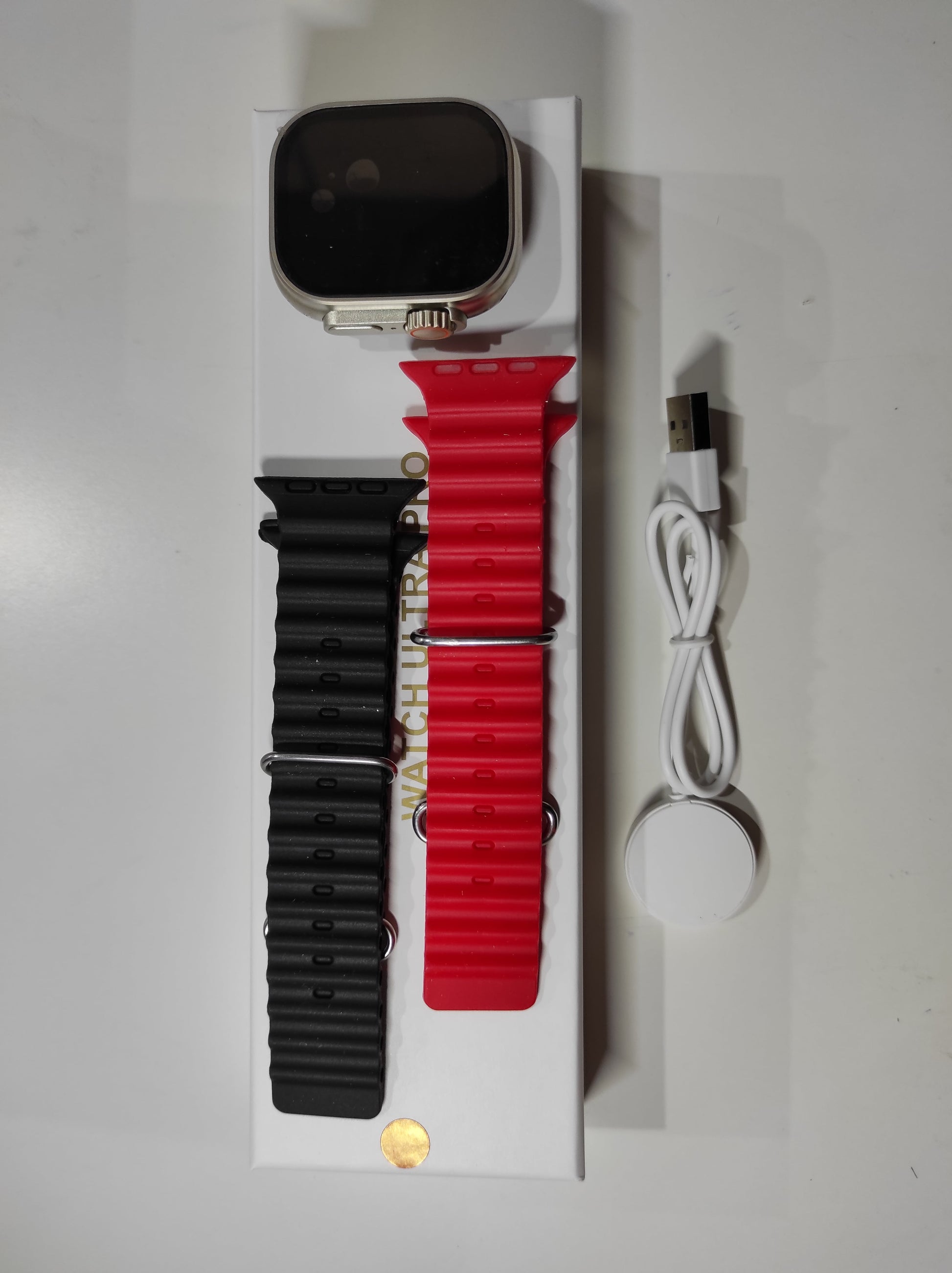 Smartwatch Ultra Pro con 2 correas ( negro + rojo ) - additional image 7