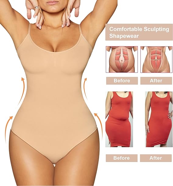 Body Reductor Mujer Beige XL/XXL