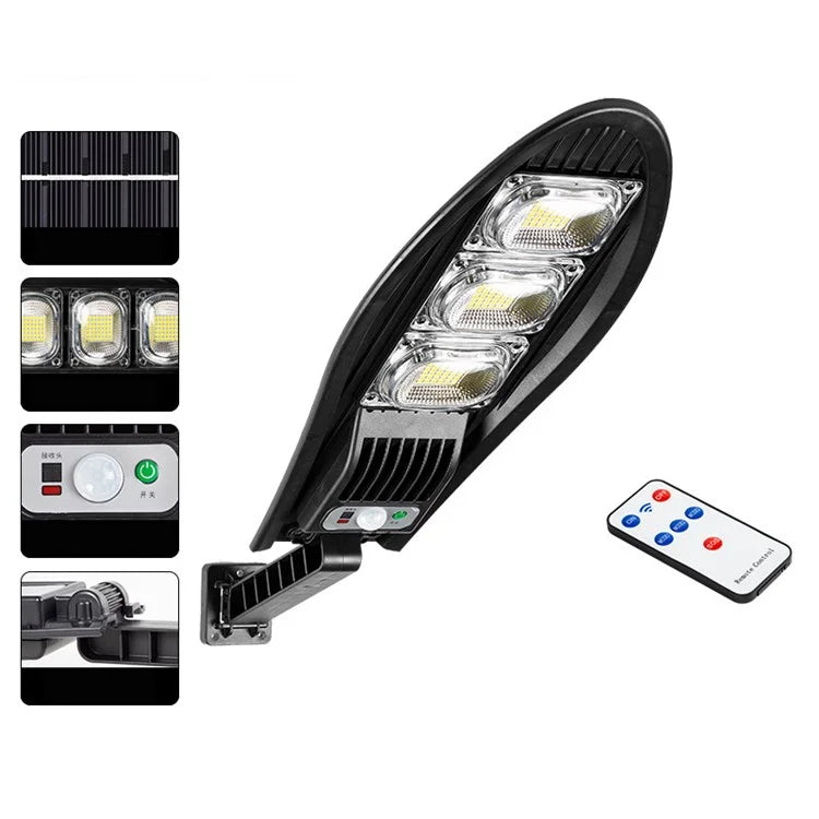 Lámpara Solar LED superbrillante para exteriores con mando